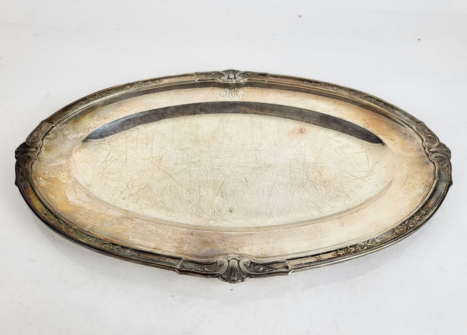 Sterling Silver Oval Tray (1 of 8)