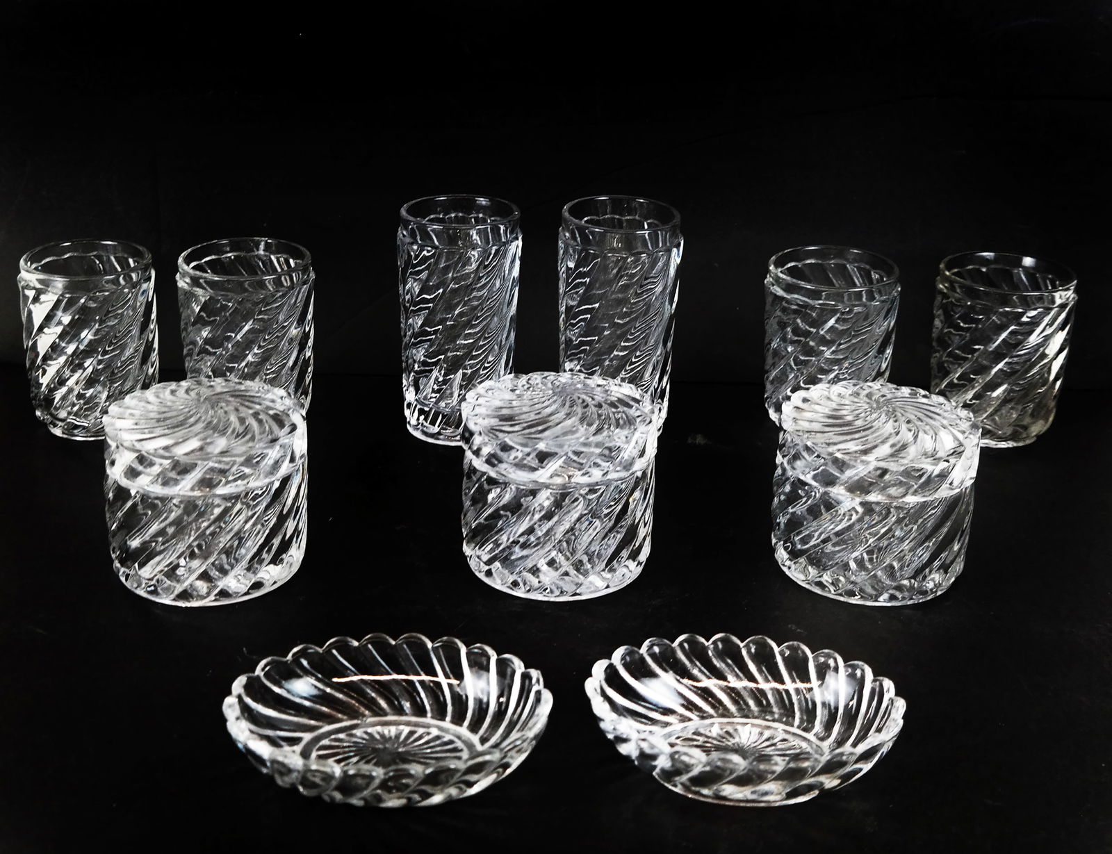 Baccarat Collection of Swirl Pressed Glass, 11 (1 of 13)