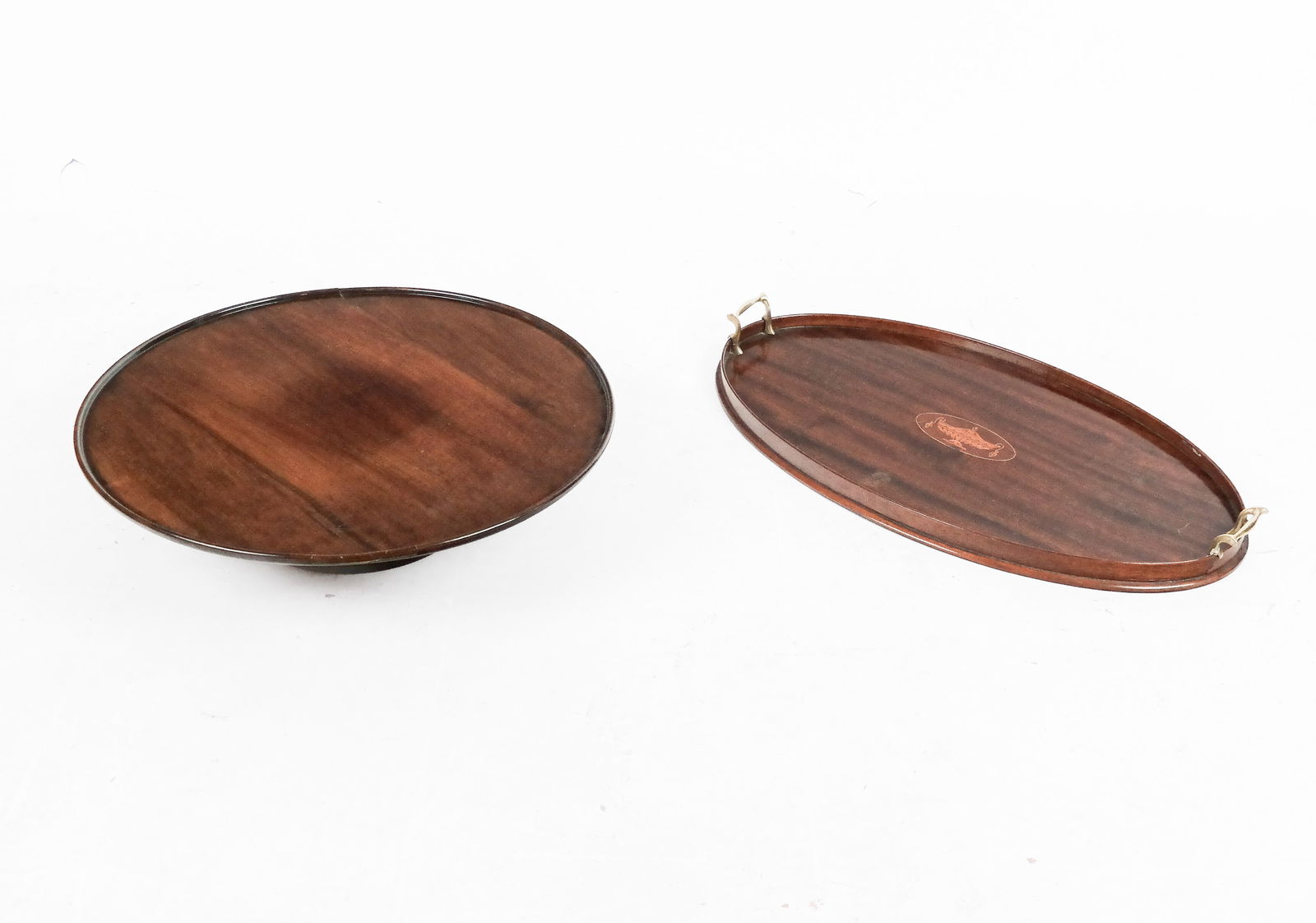 Two American Mahogany Serving Trays (1 of 9)