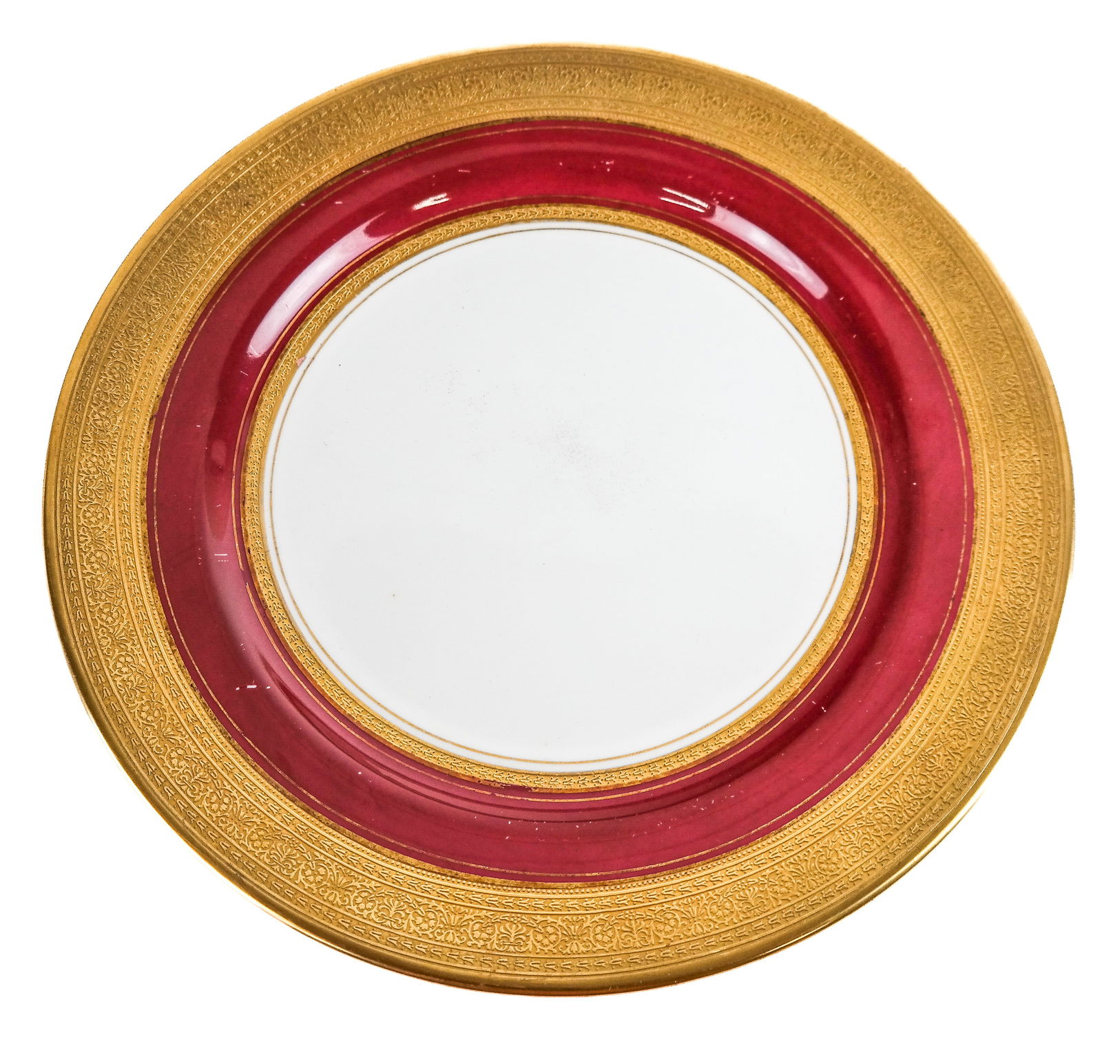 Set of 6 English Porcelain Dinner Plates (1 of 10)