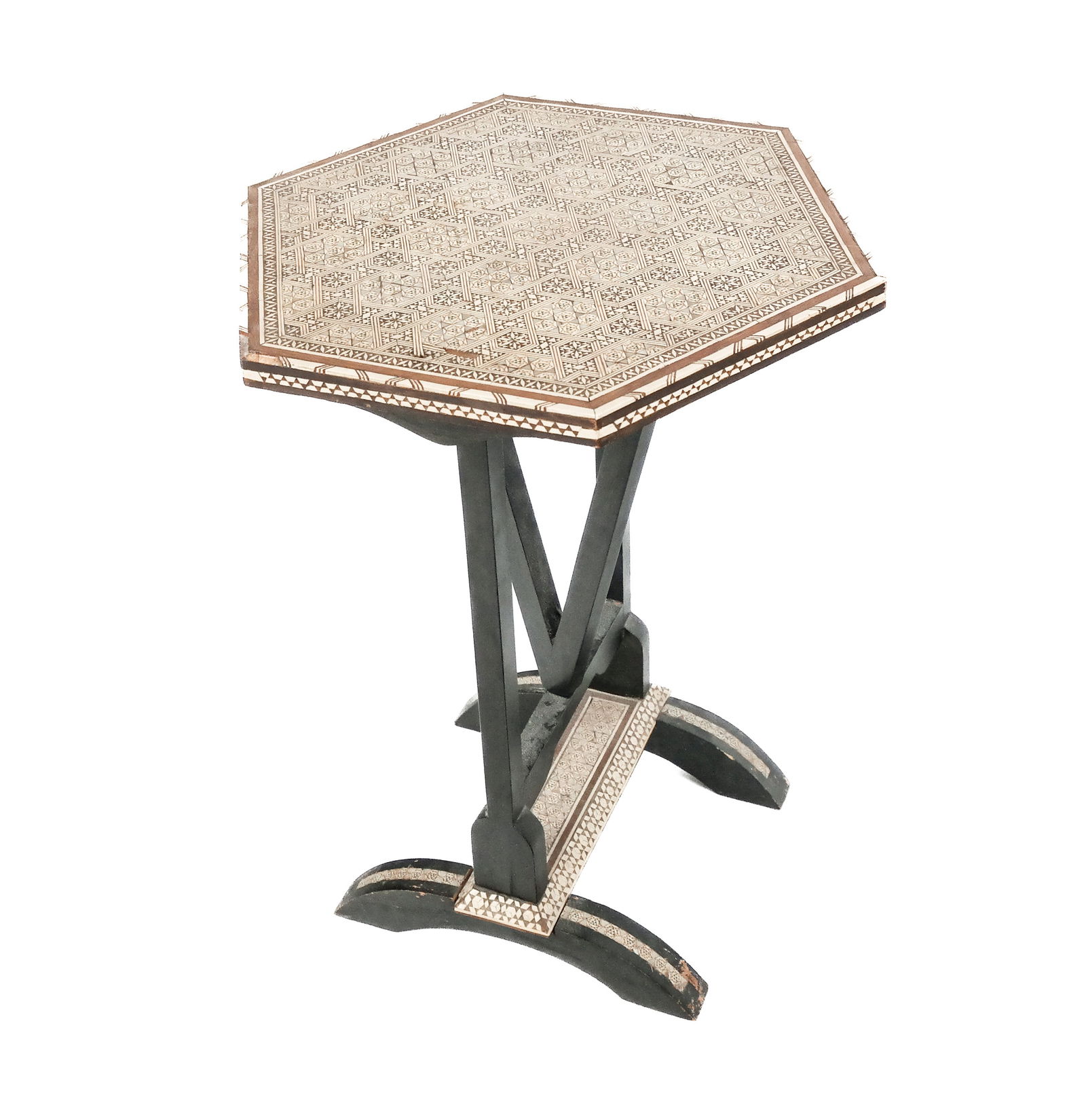 Syrian-Style Inlaid Tilt-Top Table (1 of 7)