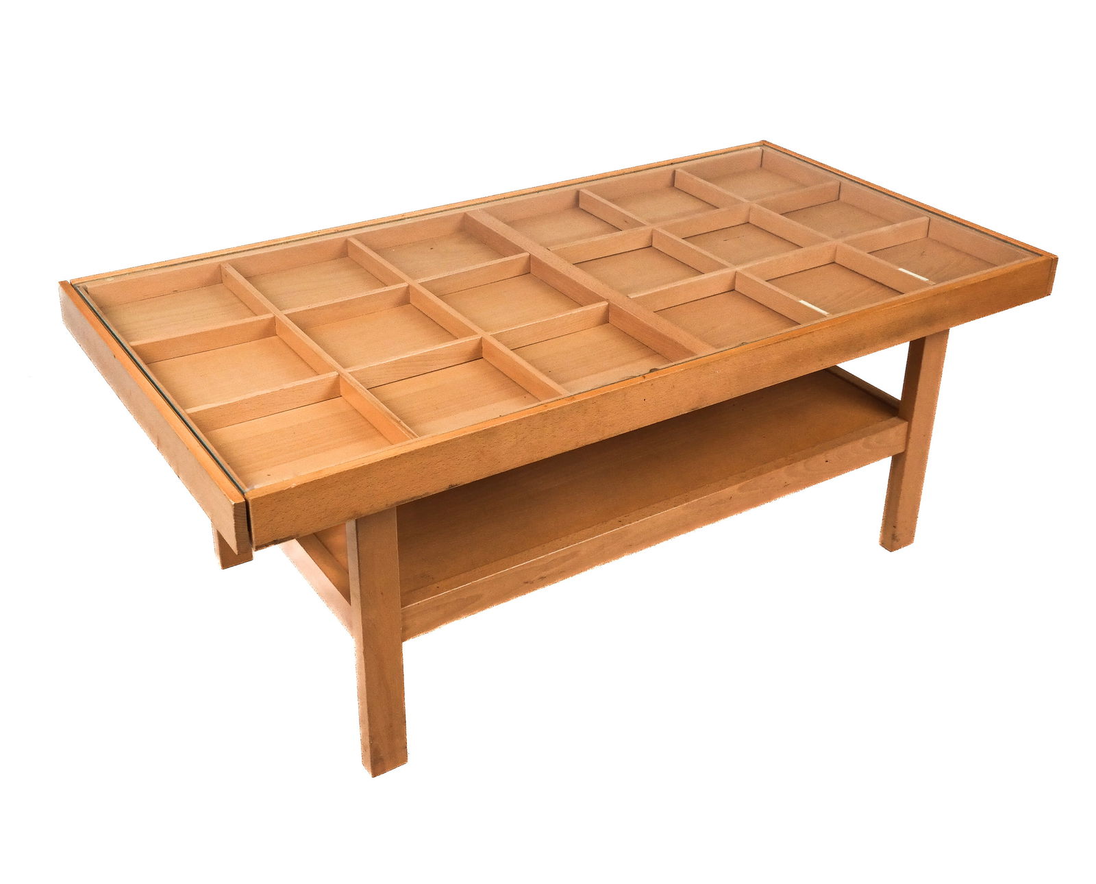 Contemporary Bird's-Eye Maple Display Table (1 of 8)