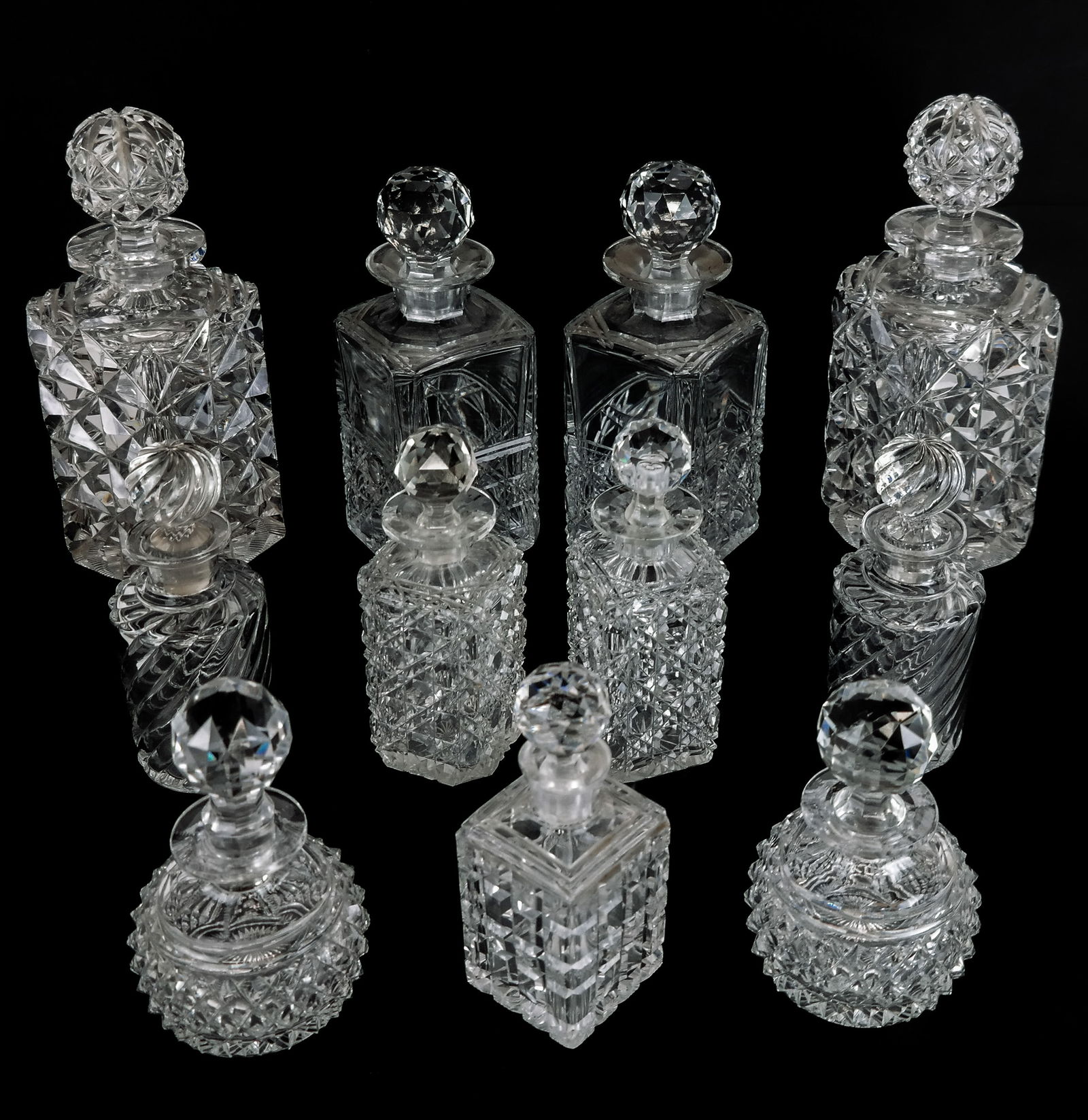 Collection of Cut Glass Decanters and Perfumes, 11 (1 of 20)