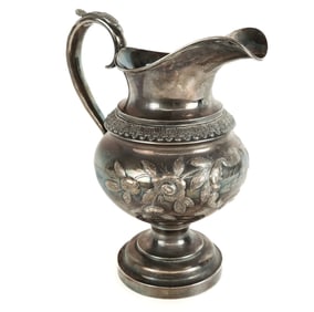 Edward Watson Pure Coin Silver Pitcher