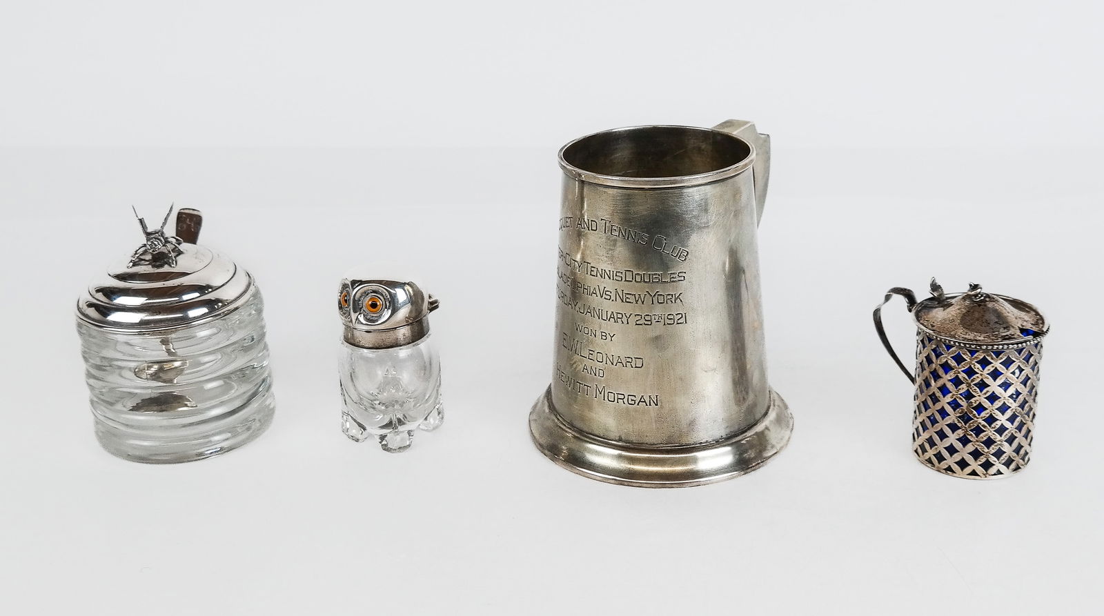 Four Silver and Glass Articles (1 of 8)