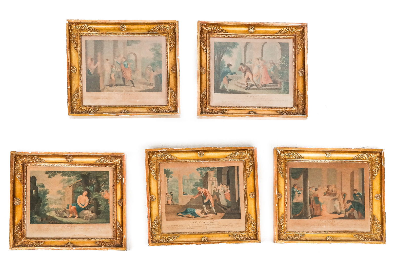 Augustin Legrand & Duthe, Five 18th C. Engravings (1 of 12)