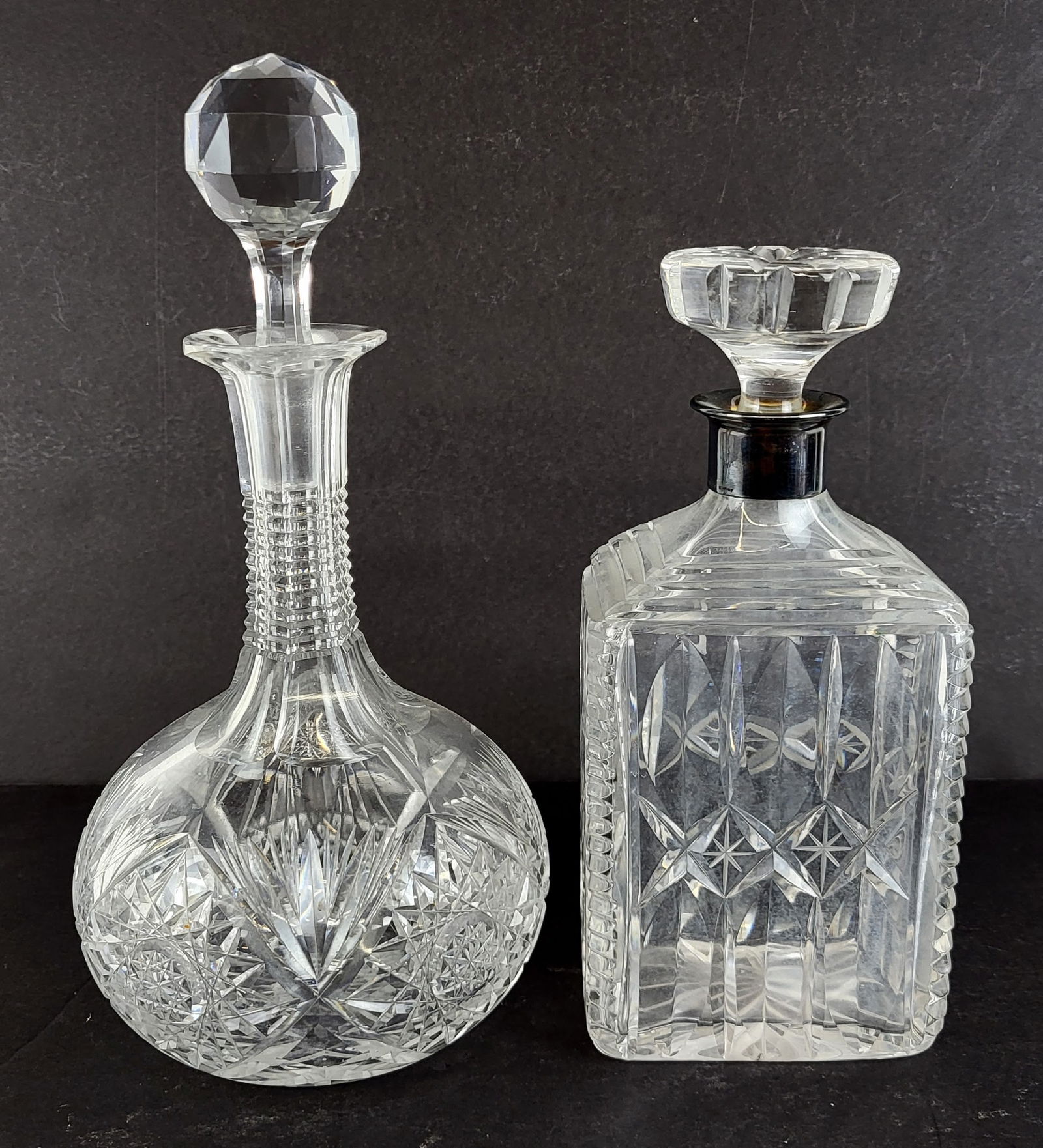 Birks & Others Two Cut Glass Decanters (1 of 14)