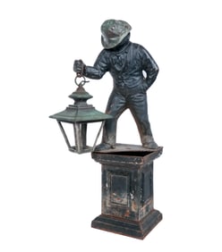 Early American Iron Hitching Post