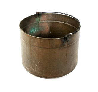 Antique American Brass Bucket