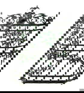 Composite Floral Decorated Fire Screen