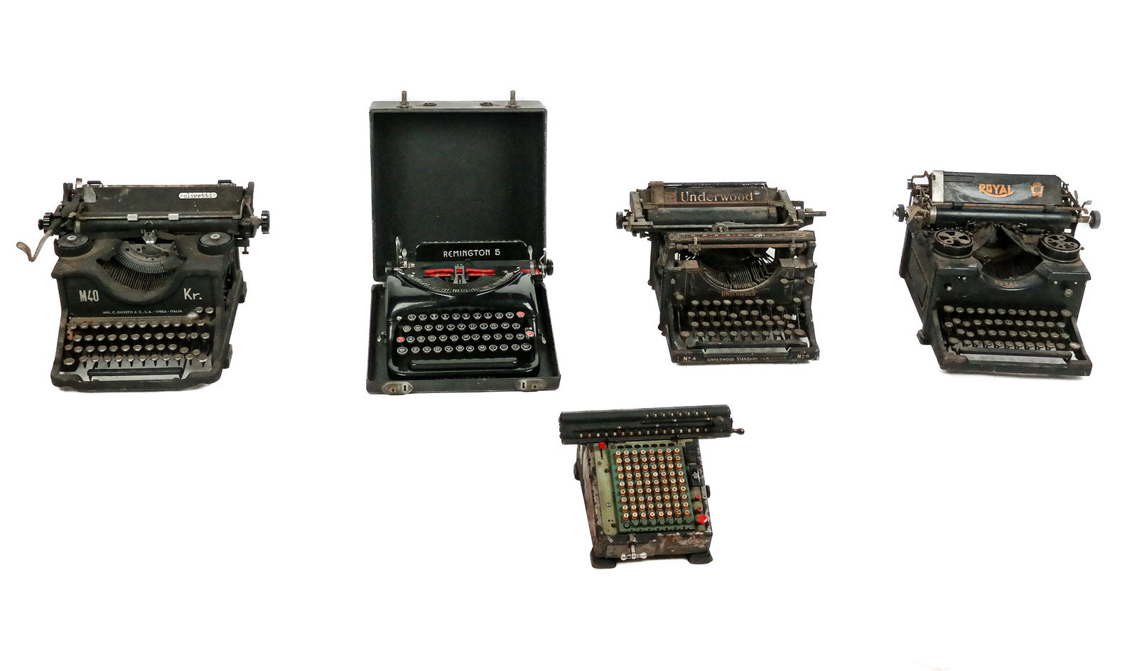 Four Vintage Typewriters, and an Adding Machine (1 of 15)