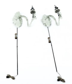 Pair Of Tole Modern Sconces