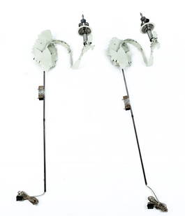 Pair Of Tole Modern Sconces