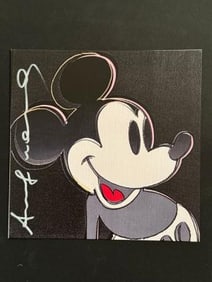 Andy WARHOL Signed Silkscreen of Mickey Mouse