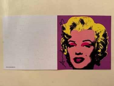 Andy WARHOL Signed Silkscreen of Marilyn Monroe