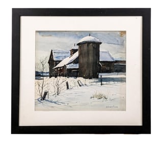 George KEEGAN: Winter - Watercolor Painting