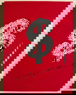 Andy WARHOL Signed Print of a Dollar Sign