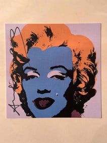 Andy WARHOL Signed Silkscreen of Marilyn Monroe