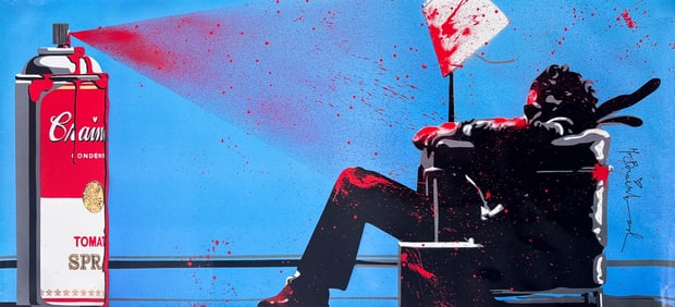 Mr. BRAINWASH "Max Spray" Signed Poster