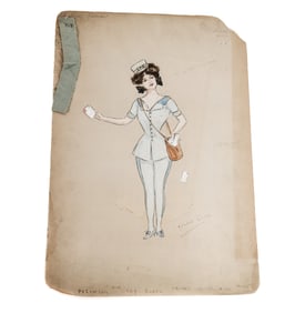 Archie GUNN: Original Watercolor Costume Design