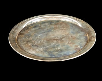 Lunt Sterling Silver Presentation Salver