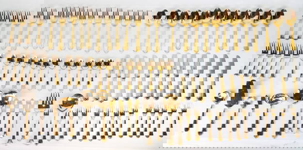 Soligen & Others Gilded Flatware, 84