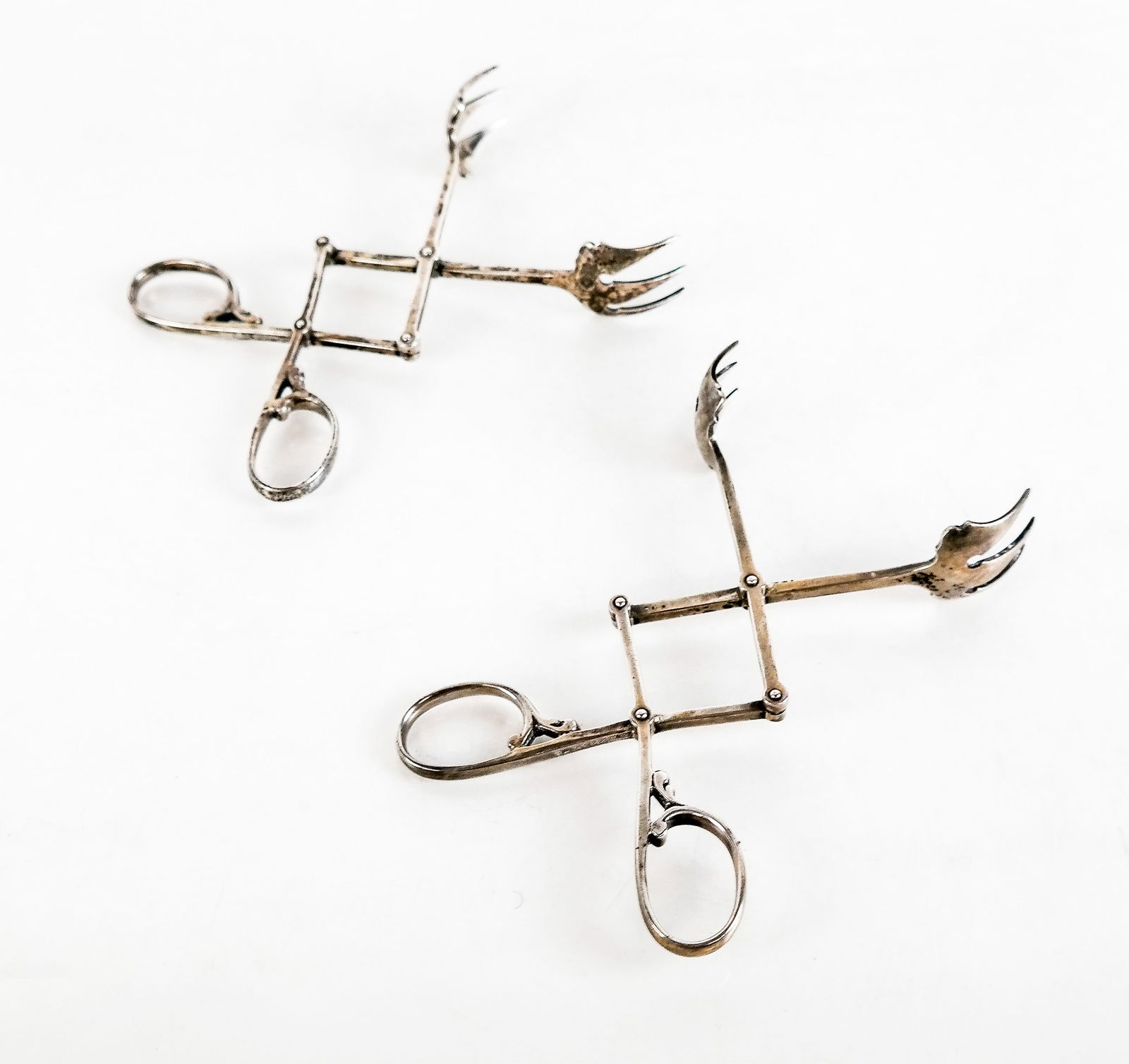 Cartier Two Sterling Silver Ice Tongs (1 of 9)