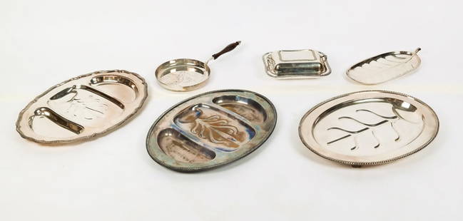 Miscellaneous Group of Silver Plate, 6