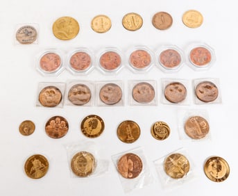 Group of Commemorative Apollo and Other Coins, 27