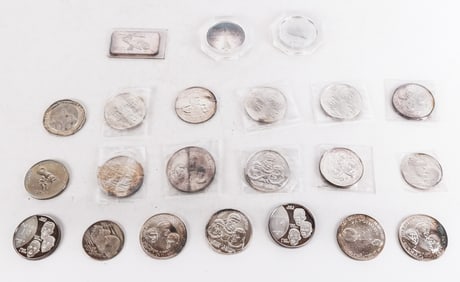 Silver, Metal Commemorative Space Coins, 22