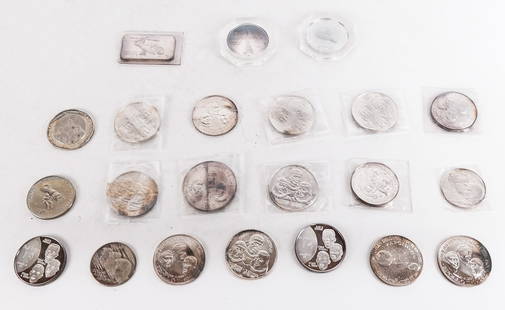 Silver, Metal Commemorative Space Coins, 22