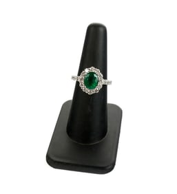 Emerald and Diamond Ring
