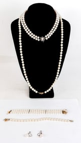Collection of Cultured Pearl Jewelry, 5