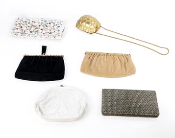 Six Beadwork and Other Vintage Clutches