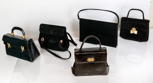 Five Vintage Prestige Brand Handbags