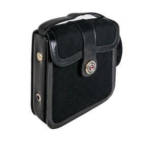 Gucci Brevettato Black Monogram Handbag