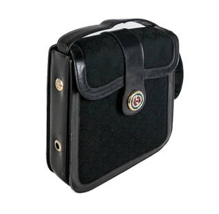 Gucci Brevettato Black Monogram Handbag