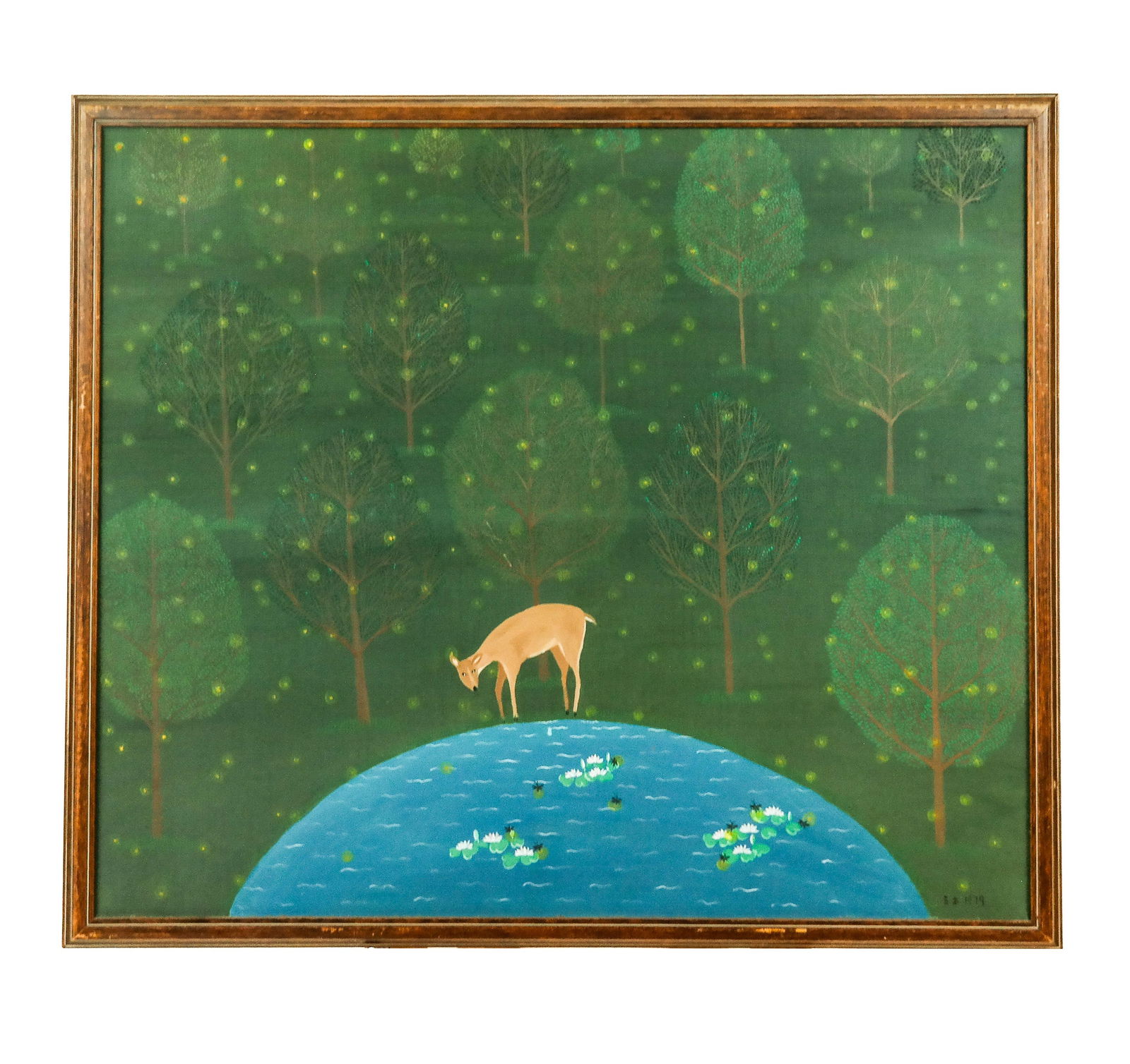 MINE Landscape on Canvas with a Deer (1 of 8)