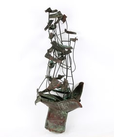 Brutalist Copper Fountain