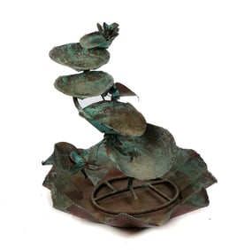 Patinated Copper Fountain
