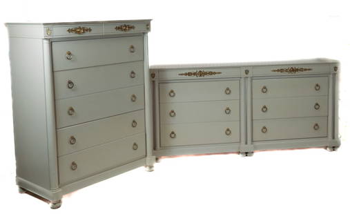 Two Empire-Style Bedroom Chests, 2