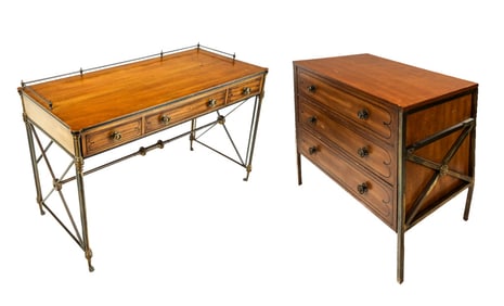 Kittinger Desk and Another Chest