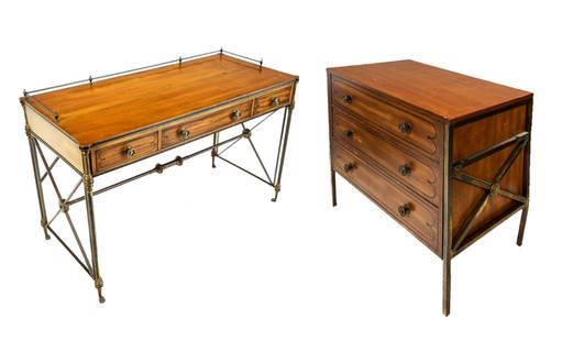 Kittinger Desk and Another Chest