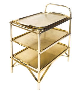 Three-Tier Rolling Serving Cart