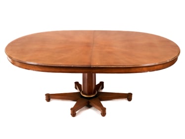 Mid-Century Oval Extension Dining Table