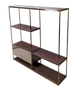 Mid-Century Large Open Etagere