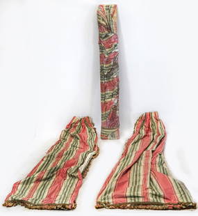 Fabric Valance With Drapes