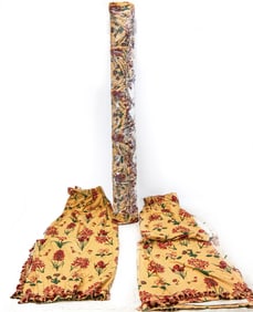 Fabric Valance With Drapes