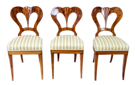 Set Of 3 Biedermeier Side Chairs