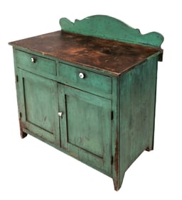 Antique American Partial Painted Washstand